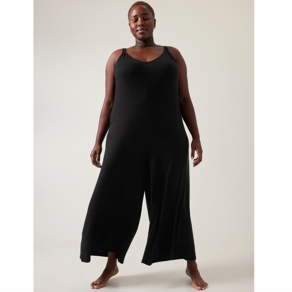 Athleta Nighttime Bliss Sleep V Neck Romper